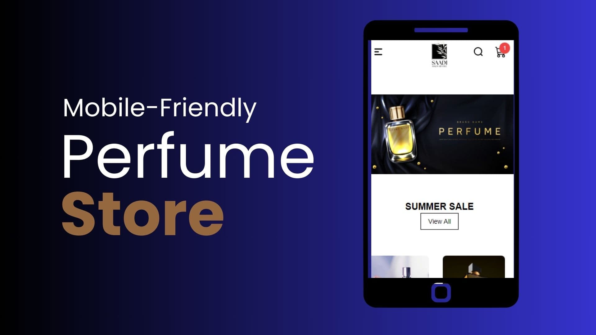 Saadi Perfumes - An E-commerce Website